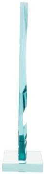 6" Jade Pyramid Crystal Award with Custom Engraving - Personalized Corporate Trophy Awards