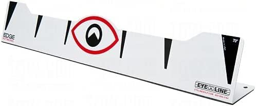 EyeLine Golf Quick Look Mirror and 70 Degree Edge Putting Rail – Compact Golf Training Aid for Putting Stroke with Slight Arc – Use on Indoor Greens or Outdoors