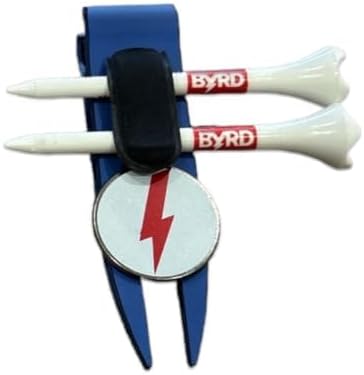 The Byrd Divot Clyp Golf Multitool - Divot Tool & Clip | Organizes Your Tees, Ball Marker & Divot Tool All in One | Essential Golf Gear for Focused Rounds | Golf Accessories for Men (Blue)