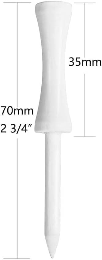 Step Down Golf Tees 2-1/8"or 2-3/4"or 3-1/4" 100 Count Wooden Golf Castle Tees