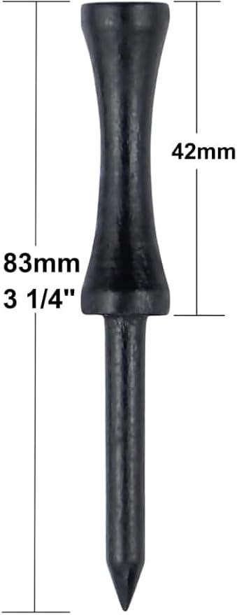 Step Down Golf Tees 2-1/8"or 2-3/4"or 3-1/4" 100 Count Wooden Golf Castle Tees