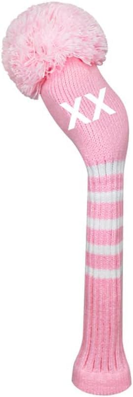 Scott Edward 1/3/4PCS Multi-Style Optional Individualized Knit Golf Club Head Covers, Driver Wood(460cc) Fairway Wood and Hybrid(UT)，for Male/Female Golfers,Custom