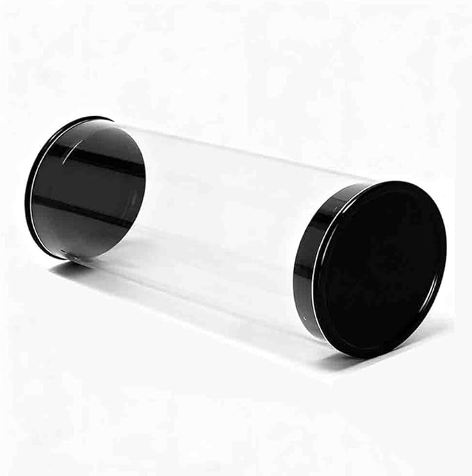 3-Pack Clear Golf Ball Storage Tubes with Caps, 1.8 Inch Thickened Plastic Display Case, Portable Golf Ball Holder for Home, Club and Retail Store Display