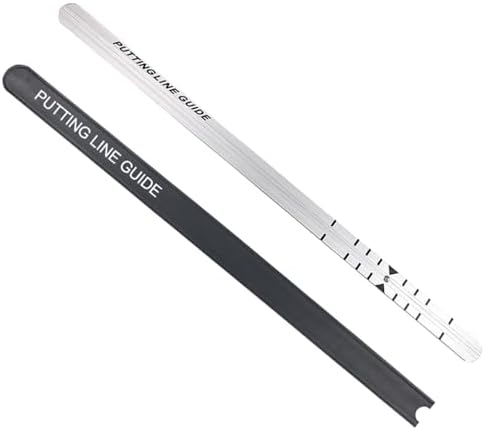 SUNGOOYUE Golf Alignment Training Aid, Golf Putting Straight Ruler Guide Aluminum Alignment Rail for Golf Putting Practice, SUNGOOYUEgvgt5ewom9