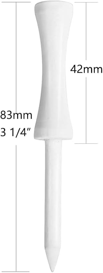 Step Down Golf Tees 2-1/8"or 2-3/4"or 3-1/4" 100 Count Wooden Golf Castle Tees