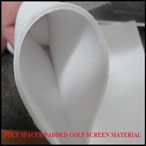 SPECTRUM GOLF SIMULATORS- Golf Impact Screen Poly Spacer for Golf Simulator-RAW Material-US Made-Fits Most Golf Cages