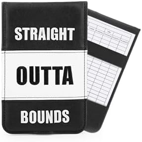 Leather Golf Scorecard Holder - Golf Scorecard & Yardage Book Holder Cover Universal Fit for Scorecard, Golf Accessories Fit for Most Back Pocket Golf Gifts