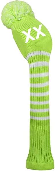 Scott Edward 1/3/4PCS Multi-Style Optional Individualized Knit Golf Club Head Covers, Driver Wood(460cc) Fairway Wood and Hybrid(UT)，for Male/Female Golfers,Custom