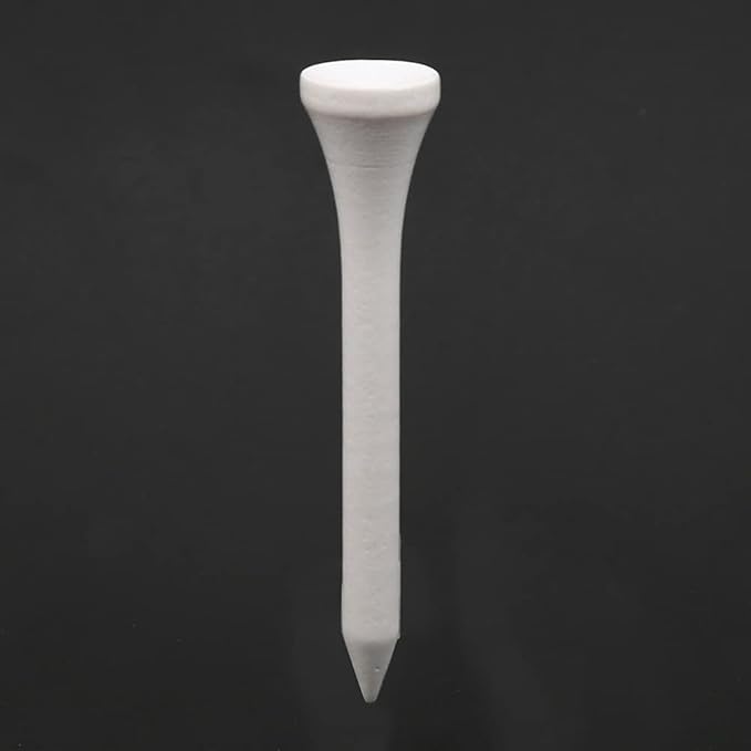 CHICIRIS Wooden Ball Tee Durable Training Practicing Accessories for Professional Golfers White 100Pcs for Training