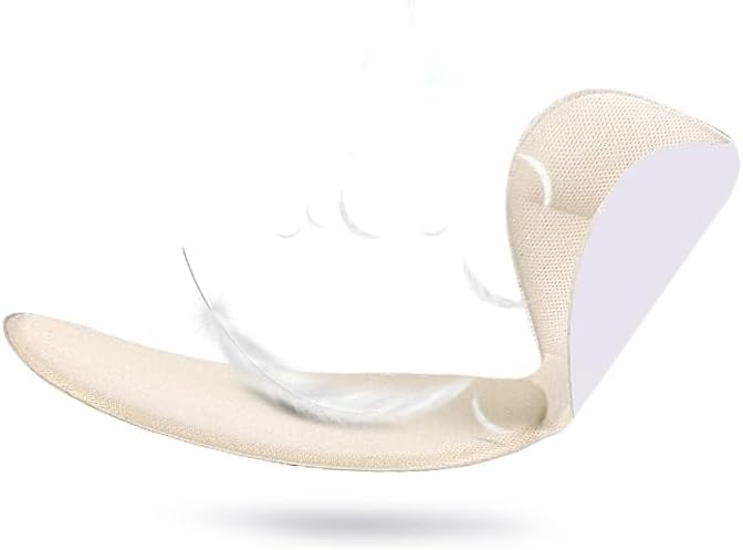 Soft Sponge Heel Protectors - Heel Grips for Comfort in High Heels – T-Shape Design – Anti Slip – Prevents Blisters - Makes Shoes Fit Better - 2 Pairs (Multicolor)