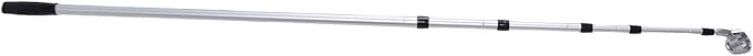 SUNGOOYUE Golf Ball Grabber Aluminum Alloy Ball Retriever with Lockable K Head for Water Hazard and Rough Terrain Efficient Scoop Net Design Ergonomic Grip