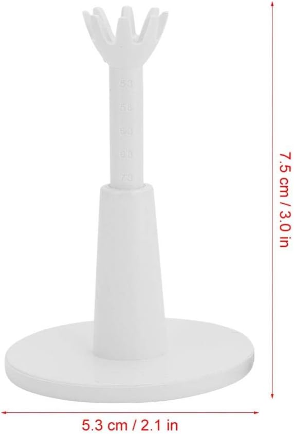 Tbest Rubber Tees for Range Mats 3",CAITON Tee Adjustable Tee Holder Training Driving Long Tea Tee for Lover White (Pack of 2)