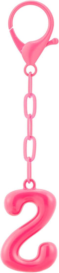 Initial Bag Charms, Bubble Letter Charm for Handbags, Cute Keychain with Letter, Initial Bag Charms for Women
