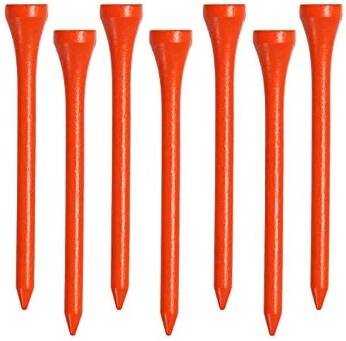 sportstider Golf Tees, 2 3/4 Inch, 77 Count, Professional Deluxe Wooden Golf Tee,More Than 20 Colors Combination, Natural Hard Wood Golf Tee