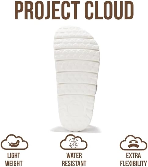Project Cloud Genuine Leather Platform Sandals Women Footwear - Wedge Chunky Sandals Womens sandals with Memory Foam Insole and Cork Footbed (GREECECHUNKY)