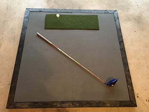 The Original Country Club Elite® by Real Feel Golf Mats® 10”X24” Hitting Strip | Heavy Duty Commercial Practice Mat | Accepts A Real Tee | Swing Down and Through | Indoor/Outdoor