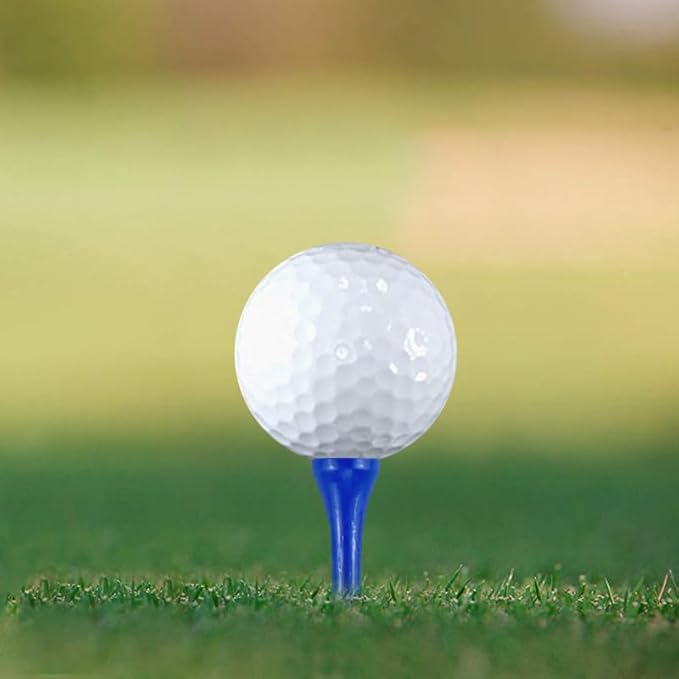 Wooden Golf Tees 3-1/4", 2-3/4", 1-1/2" Available,100 Count (Natural Color, White, Black, Blue, Red, Pink)