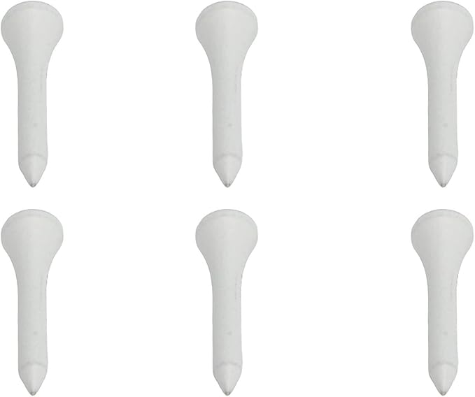 50Pcs Golf Tees, Wooden Practice Golf Tees White Long Ball Base Set Kit for Outdoor Sports