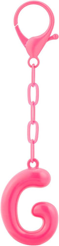 Initial Bag Charms, Bubble Letter Charm for Handbags, Cute Keychain with Letter, Initial Bag Charms for Women