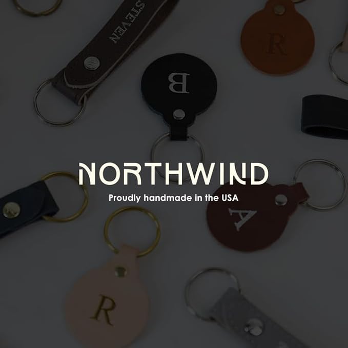 Northwind Personalized Golf Log Book – Handcrafted Full-Grain Leather Golf Score Notebook, Refillable Journal, Made in USA, Custom Engraved Gift for Men & Women Golfers