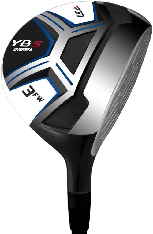 PGM 12/15 Pieces Men's Complete Golf Club Set with Driver, Fairway, Hybrid, Irons, Putter, Stand Bag & Headcovers - Right Handed - Ideal for Beginners (Standard/Tall Sizes)
