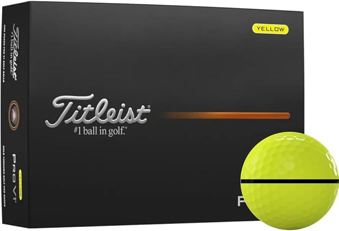 Titleist Pro V1 Yellow AlignXL Golf Balls - 2025 Model