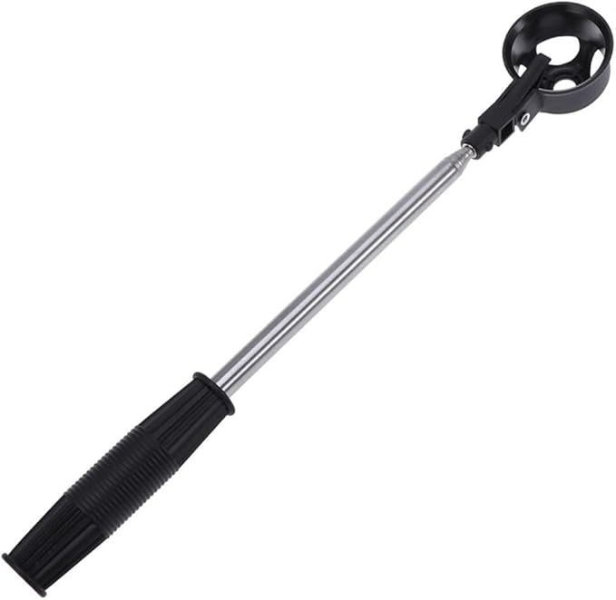 Stainless Steel Golf Ball Retriever with Retractable Telescopic Shaft and Sturdy Scoop Head Automatic Locking Pickup Tool for Ponds and Boundary Fences Easy to Use for Random Color