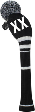 Scott Edward 1/3/4PCS Multi-Style Optional Individualized Knit Golf Club Head Covers, Driver Wood(460cc) Fairway Wood and Hybrid(UT)，for Male/Female Golfers,Custom