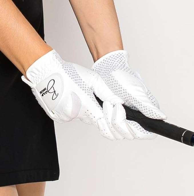 Golf Gloves Both Hands Women's 1 Pair Lightweight Non-Slip Silicone Extra Grip All Weather Girls Ladies Sports Tennis