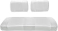 Seat Cover Replacement for Yamaha G-2/G-9 Golf Cart - Front Bench Seat - Premium Marine Vinyl -5 Panel Stitching - Staple On Installation - Two-Tone Golf Cart Seat Covers (White)