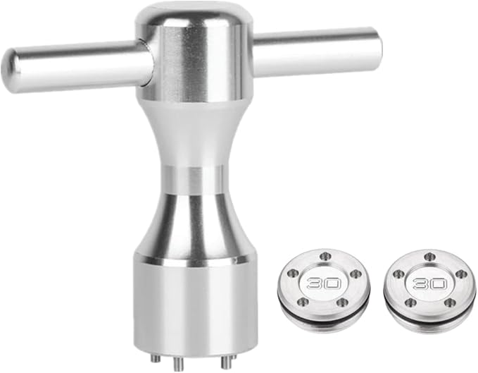 ROYMADE Golf Putter Weights 2pcs 5g/10g/15g/20g/25g/30g/35g/40g/45g with Wrench Kit Set Compatible with Titleist Scotty Cameron Putter Golf Accessory (2pcs 30g+Wrench)