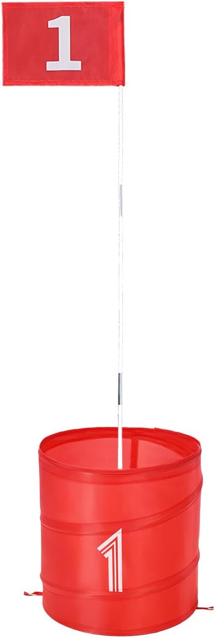 VEVOR Backyard Golf Game, 6 Hole Golf Course, Golf Practice Games, Golf Chipping Game for Family, Adults and Kids, Portable Outdoor Yard Golf Game for Lawn, Yard, Camping, Park, Beach