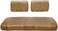 Seat Cover Replacement for Yamaha G-2/G-9 Golf Cart - Front Bench Seat - Premium Marine Vinyl -5 Panel Stitching - Staple On Installation - Two-Tone Golf Cart Seat Covers (Tan)
