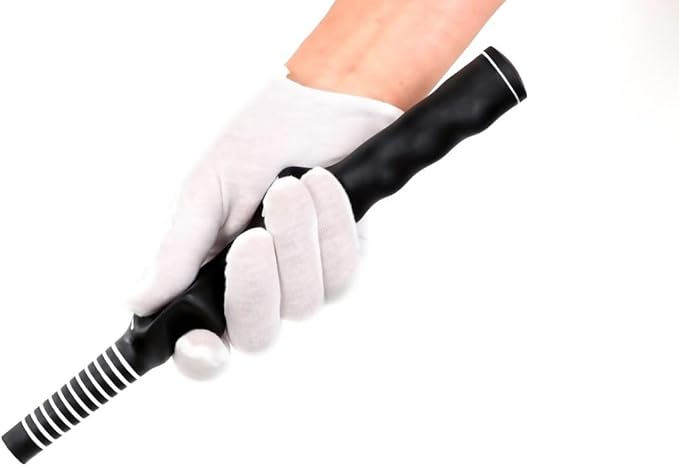 1Pcs Golf Grip Trainer for Improving Hand Positioning | Lightweight Golf Swing Trainer | Molded Anti-Slip Wrist Trainer | Black | Right Hand / Left Hand |