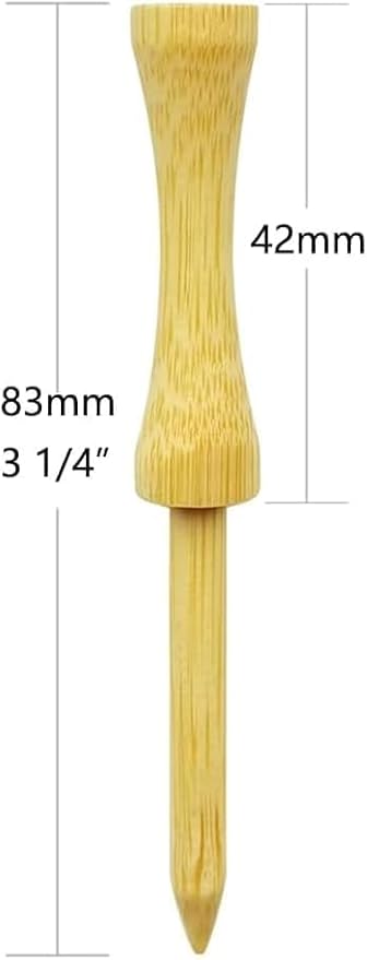 Step Down Golf Tees 2-1/8"or 2-3/4"or 3-1/4" 100 Count Wooden Golf Castle Tees