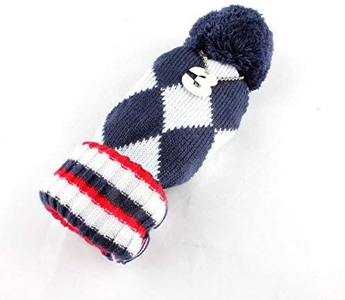 Craftsman Golf Knit Pom Pom 3pcs Headcover Set Vintange Sock Covers for Driver and Woods
