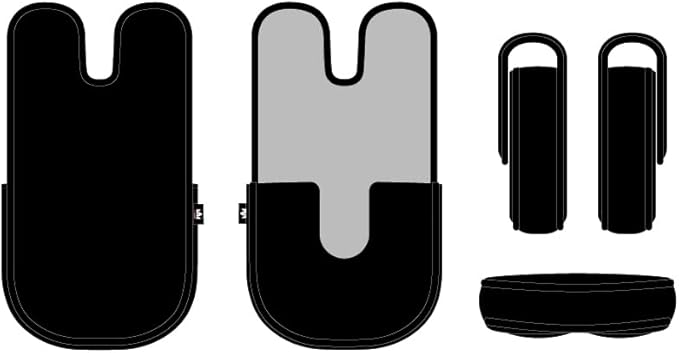 Craftsman Golf Leather Black Mallet Putter Headcover Head Cover Protector Case for LAB DF3 Center Shaft Putters Magnetic Closure