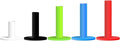 FINGER TEN Golf Rubber Tees Driving Range Value 5 Pack, Mixed Size or 5 Same Size for Practice Mat