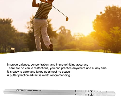SUNGOOYUE Golf Alignment Training Aid, Golf Putting Straight Ruler Guide Aluminum Alignment Rail for Golf Putting Practice, SUNGOOYUEgvgt5ewom9