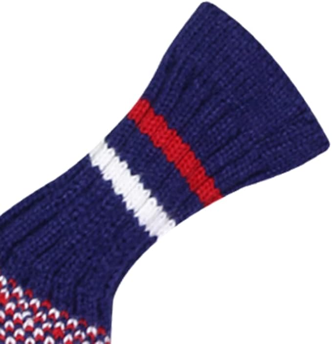 Scott Edward 1/7/10 Pcs Knitted Golf Club Head Covers for Irons Wedge Cuteness and Basically Socks Shape Washable Golf Club Head Protector on Pattern Style Double Sided Customized