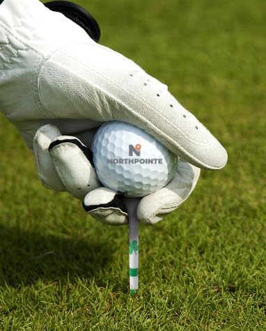 NorthPointe Golf Tees Plastic Combo Length Pack of 50 Includes (40 Count) 3 ¼” Plastic Golf Tees + (10 Count) 1½ Plastic ShortTees for Irons, Hybrids, Par Threes