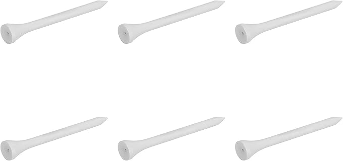 50Pcs Golf Tees, Wooden Practice Golf Tees White Long Ball Base Set Kit for Outdoor Sports