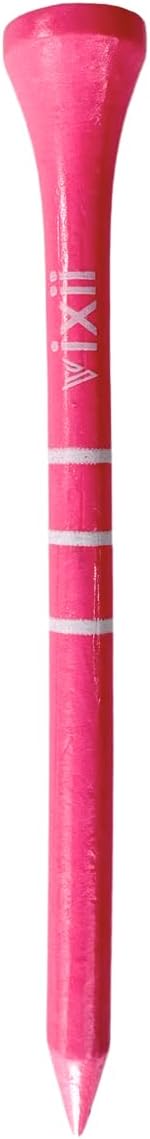 S.M.A.R.T. Bamboo Golf Tees - Durable and Reliable Pink Golf Tees for Women 50Pcs, Three Marking Options (1.25" 1.5" 1.7"), Reduced Ball Spin, Less Friction & Height Markers for Perfect Trajectory