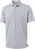 Mens Polo Shirts Short and Long Sleeve Casual Solid Stylish Dry Fit Performance Designed Collared Golf Polo Shirts for Men