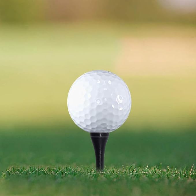 Wooden Golf Tees 3-1/4", 2-3/4", 1-1/2" Available,100 Count (Natural Color, White, Black, Blue, Red, Pink)