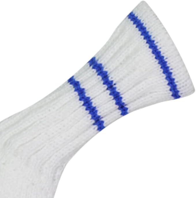Scott Edward 1/7/10 Pcs Knitted Golf Club Head Covers for Irons Wedge Cuteness and Basically Socks Shape Washable Golf Club Head Protector on Classic Stripes Style，Double Sided Customization
