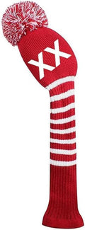 Scott Edward 1/3/4PCS Multi-Style Optional Individualized Knit Golf Club Head Covers, Driver Wood(460cc) Fairway Wood and Hybrid(UT)，for Male/Female Golfers,Custom