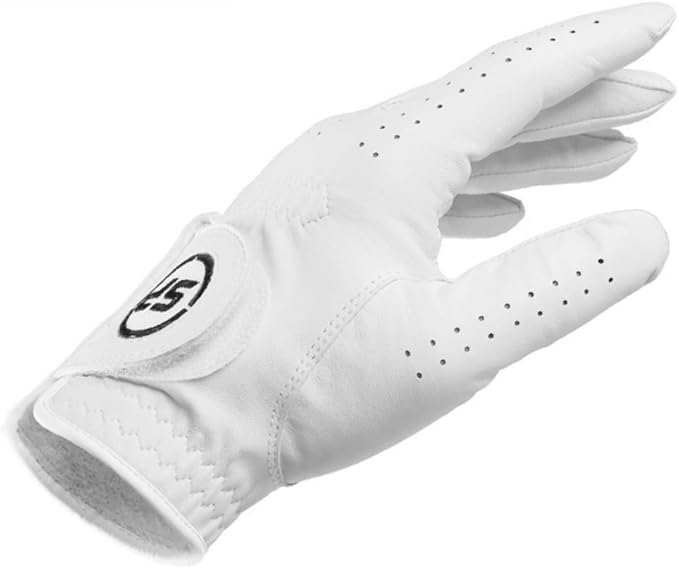 Golf Gloves Men Ergonomic Ultra Thin Leather Golf Gloves Wear Resistant White Men's Golf Glove