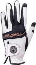 Copper Infused Golf Glove for Men – White/Black – Single Pack – Compression Fit, Arthritis Relief, Non-Slip Grip – USGA Approved