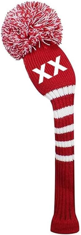 Scott Edward 1/3/4PCS Multi-Style Optional Individualized Knit Golf Club Head Covers, Driver Wood(460cc) Fairway Wood and Hybrid(UT)，for Male/Female Golfers,Custom